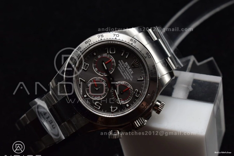 Clean Edition Daytona 742 V Unique SA4130 SS Arabic Bracelet Gray Markers 1:1 on Best Dial 116509 0228